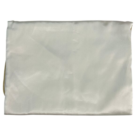 Victoria's Secret Gold Label Vintage Embroidered Logo Satin Lingerie Bag - Picture 3 of 4